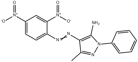 4-[(2,4-dinitrophenyl)azo]-3-methyl-1-phenyl-1H-pyrazol-5-amine Structure