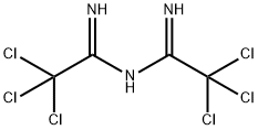 N-(1-Amino-2,2,2-trichloroethylidene)-2,2,2-trichloroethanimidamide 구조식 이미지