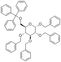 BENZYL 2,3,4-TRI-O-BENZYL-6-O-TRIPHENYLMETHYL-ALPHA-D-GLUCOPYRANOSIDE Structure