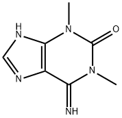 2H-Purin-2-one,  1,3,6,7-tetrahydro-6-imino-1,3-dimethyl-  (9CI) 구조식 이미지