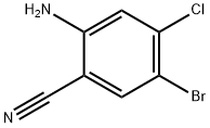 2-AMINO-5-BROMO-4-CHLOROBENZONITRILE 구조식 이미지