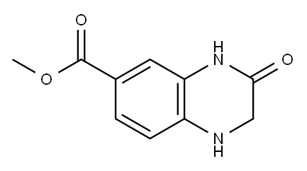 methyl 3-oxo-1,2,3,4-tetrahydroquinoxaline-6-carboxylate 구조식 이미지
