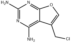 5-(CHLOROMETHYL)FURO[2,3-D]PYRIMIDINE-2,4-DIAMINE Structure