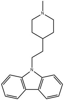 9-[2-(1-Methyl-4-piperidyl)ethyl]-9H-carbazole 구조식 이미지