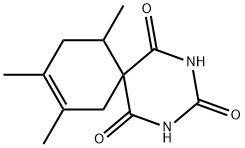 8,9,11-Trimethyl-2,4-diazaspiro[5.5]undec-8-ene-1,3,5-trione Structure