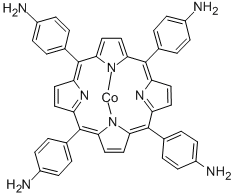 5,10,15,20-Tetrakis-(4-aminophenyl)-porphyrin-Co-(II) 구조식 이미지