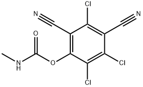 2,4-Dicyano-3,5,6-trichlorophenyl=N-methylcarbamate 구조식 이미지