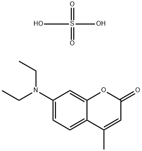 [diethyl(4-methyl-2-oxo-2H-benzopyran-7-yl)]ammonium hydrogen sulphate Structure
