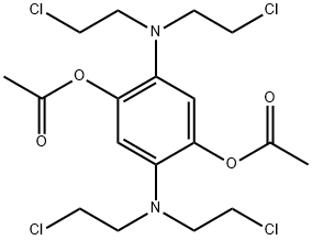 2,5-Bis[bis(2-chloroethyl)amino]-1,4-benzenediol diacetate 구조식 이미지