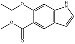 1H-Indole-5-carboxylicacid,6-ethoxy-,methylester(9CI) Structure