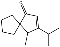 Spiro[4.4]non-2-en-1-one, 4-methyl-3-(1-methylethyl)- (9CI) 구조식 이미지