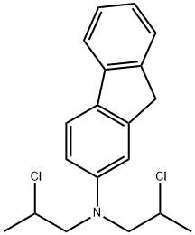 Fluoren-2-amine (8CI), N,N-bis(2-chloropropyl)- Structure