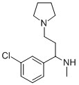 [1-(3-CHLORO-PHENYL)-3-PYRROLIDIN-1-YL-PROPYL]-METHYL-AMINE
 Structure