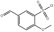 5-FORMYL-2-METHOXYBENZENESULFONYL CHLORIDE
 Structure