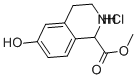 (+/-)-7-HYDROXY-1,2,3,4-TETRAHYDRO-3-ISOQUINOLINE-4-CARBOXYLIC ACID METHYL ESTER HCL
 구조식 이미지