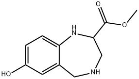 7-HYDROXY-2,3,4,5-TETRAHYDRO-1H-BENZO[E][1,4]DIAZEPINE-2-CARBOXYLIC ACID METHYL ESTER
 구조식 이미지
