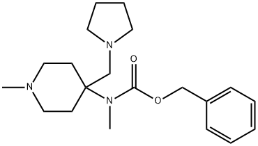 METHYL-(1-METHYL-4-PYRROLIDIN-1-YLMETHYL-PIPERIDIN-4-YL)-CARBAMIC ACID BENZYL ESTER
 Structure