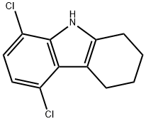 카르바졸,5,8-DICHLORO-1,2,3,4-TETRAHYDRO- 구조식 이미지