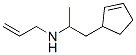 N-Allyl-2-(2-cyclopentenyl)-1-methylethanamine 구조식 이미지