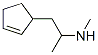 2-(2-Cyclopentenyl)-N,1-dimethylethanamine Structure