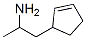 2-(2-Cyclopentenyl)-1-methylethanamine Structure