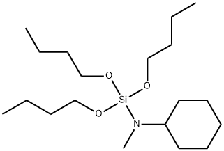 N-Methyl-N-(tributoxysilyl)cyclohexanamine 구조식 이미지