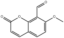 8-Formyl-7-methoxycoumarin 구조식 이미지