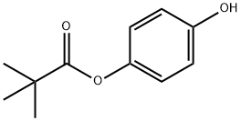 Propanoic acid, 2,2-dimethyl-, 4-hydroxyphenyl ester 구조식 이미지