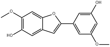 2-(3-Hydroxy-5-methoxyphenyl)-6-methoxybenzofuran-5-ol Structure