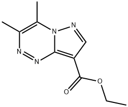 3,4-디메틸피라졸로[5,1-c][1,2,4]트리아진-8-카르복실산에틸에스테르 구조식 이미지