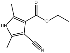 1H-Pyrrole-3-carboxylicacid,4-cyano-2,5-dimethyl-,ethylester(9CI) 구조식 이미지