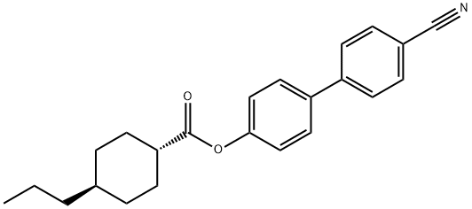 4'-циано-4-бифенилил транс-4-н-propylcyclohexanecarboxylate структурированное изображение
