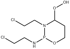 3-(2-Chloroethyl)-2-(2-chloroethyl)amino-4-hydroperoxytetrahydro-2H-1,3,2-oxazaphosphorine 구조식 이미지