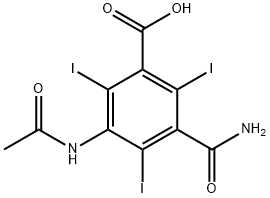 5-Acetylamino-2,4,6-triiodoisophthalamic acid 구조식 이미지