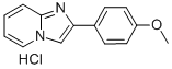 2-(p-Methoxyphenyl)imidazo(1,2-a)pyridineHCl 구조식 이미지