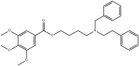 3,4,5-Trimethoxybenzoic acid 4-(benzylphenethylamino)butyl ester Structure
