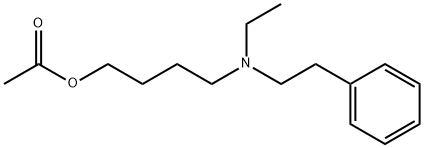 Acetic acid 4-(ethylphenethylamino)butyl ester Structure