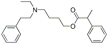 2-Phenylpropionic acid 4-[ethyl(phenethyl)amino]butyl ester 구조식 이미지