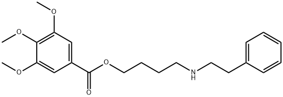 3,4,5-Trimethoxybenzoic acid 4-(phenethylamino)butyl ester 구조식 이미지