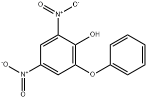 2,4-Dinitro-6-phenoxyphenol 구조식 이미지