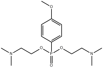 4-Methoxyphenylphosphonic acid bis[2-(dimethylamino)ethyl] ester Structure