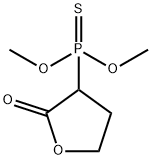 (Tetrahydro-2-oxofuran-3-yl)phosphonothioic acid O,O-dimethyl ester 구조식 이미지