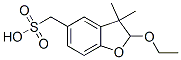 (+-)-2-ETHOXY-2,3-DIHYDRO-3,3-DIMETHYL-5-BENZOFURANYLMETHANESULPHONATE 구조식 이미지