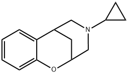 4-Cyclopropyl-3,4,5,6-tetrahydro-2,6-methano-2H-1,4-benzoxazocine 구조식 이미지