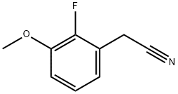 Benzeneacetonitrile, 2-fluoro-3-methoxy- (9CI) Structure