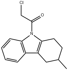 2-CHLORO-1-(3-METHYL-1,2,3,4-TETRAHYDRO-CARBAZOL-9-YL)-ETHANONE 구조식 이미지