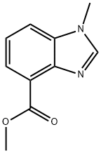 1H-Benzimidazole-4-carboxylicacid,1-methyl-,methylester(9CI) 구조식 이미지