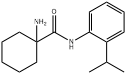 Cyclohexanecarboxamide, 1-amino-N-[2-(1-methylethyl)phenyl]- (9CI) 구조식 이미지