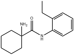Cyclohexanecarboxamide, 1-amino-N-(2-ethylphenyl)- (9CI) 구조식 이미지