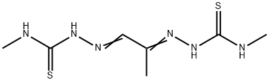 Pyruvaldehyde bis(N4-methylthiosemicarbazone) 구조식 이미지